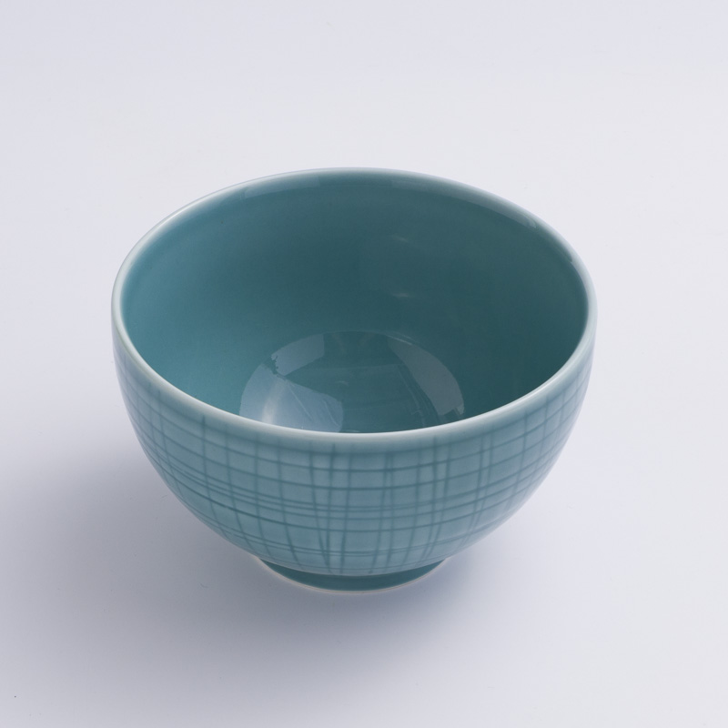 WAGA 湖水綠格 13.5cm 陶瓷深碗｜單品_0