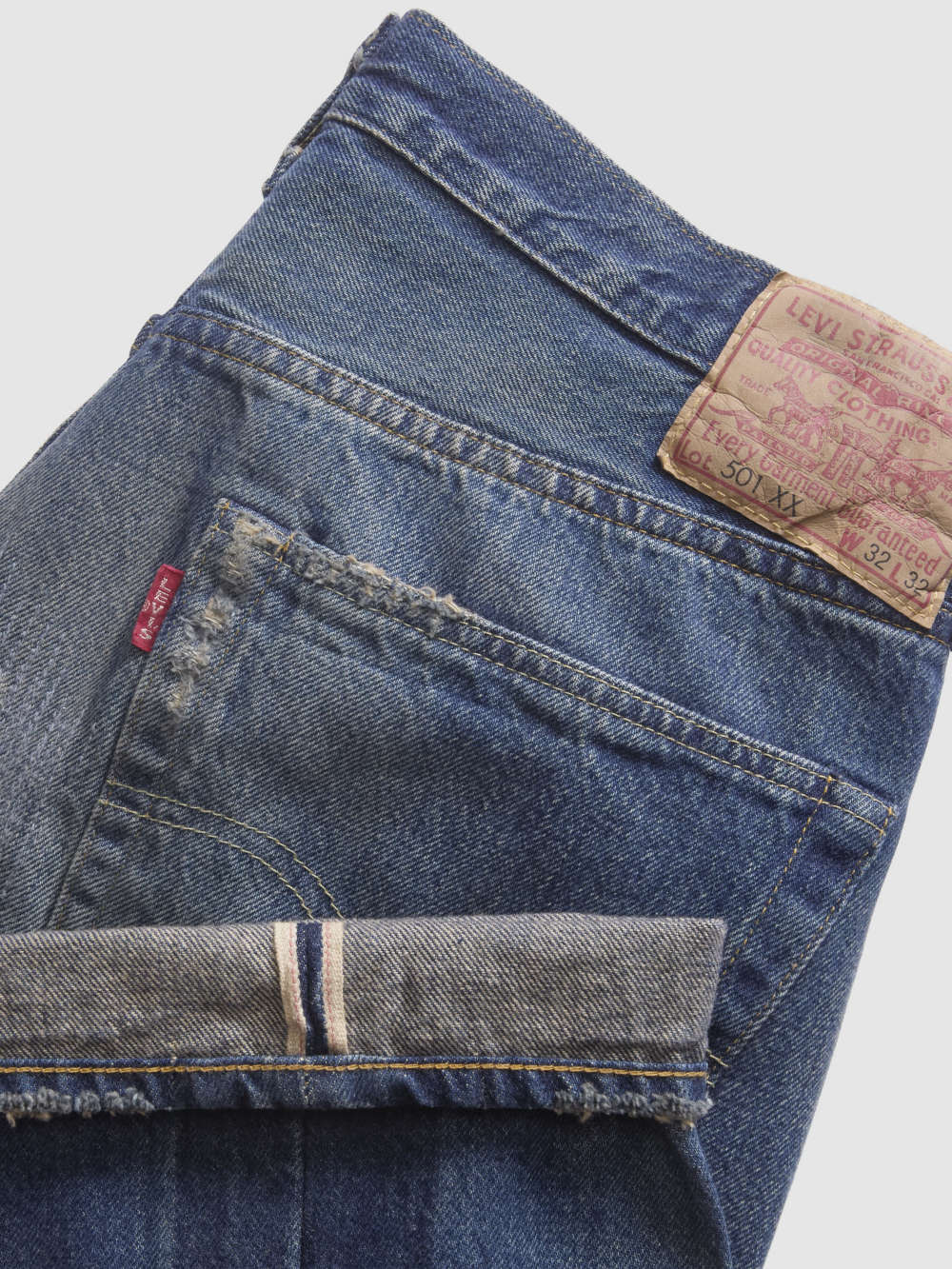 LEVI'S® VINTAGE CLOTHING 1955's 501®XX 赤耳丹寧牛仔褲/ LVC / 五金