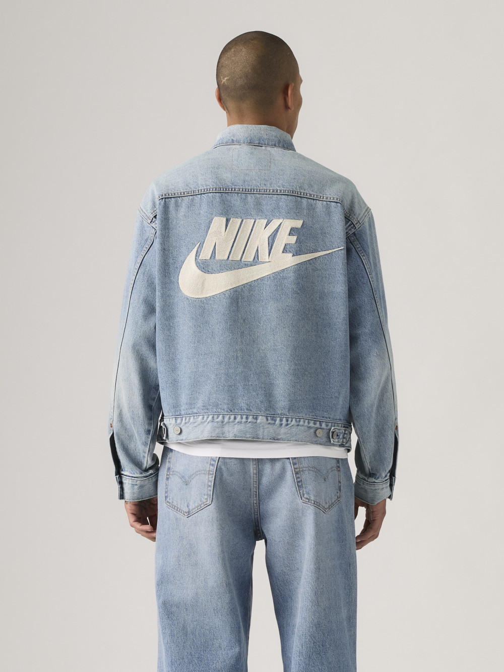 Levi's® x NIKE 寬鬆牛仔外套/ 精工刺繡/ TYPE II版型人氣新品