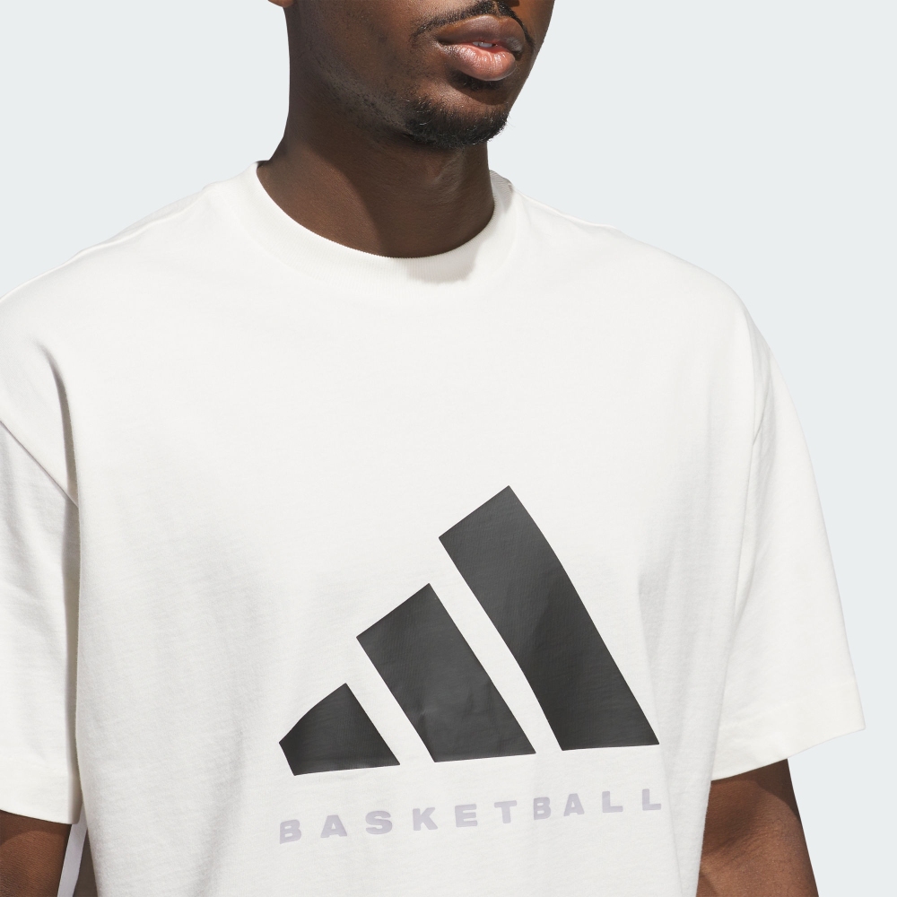 ★adidas★ Basketball Tee White JX5574 Adidas Basketball Tee – DTLR