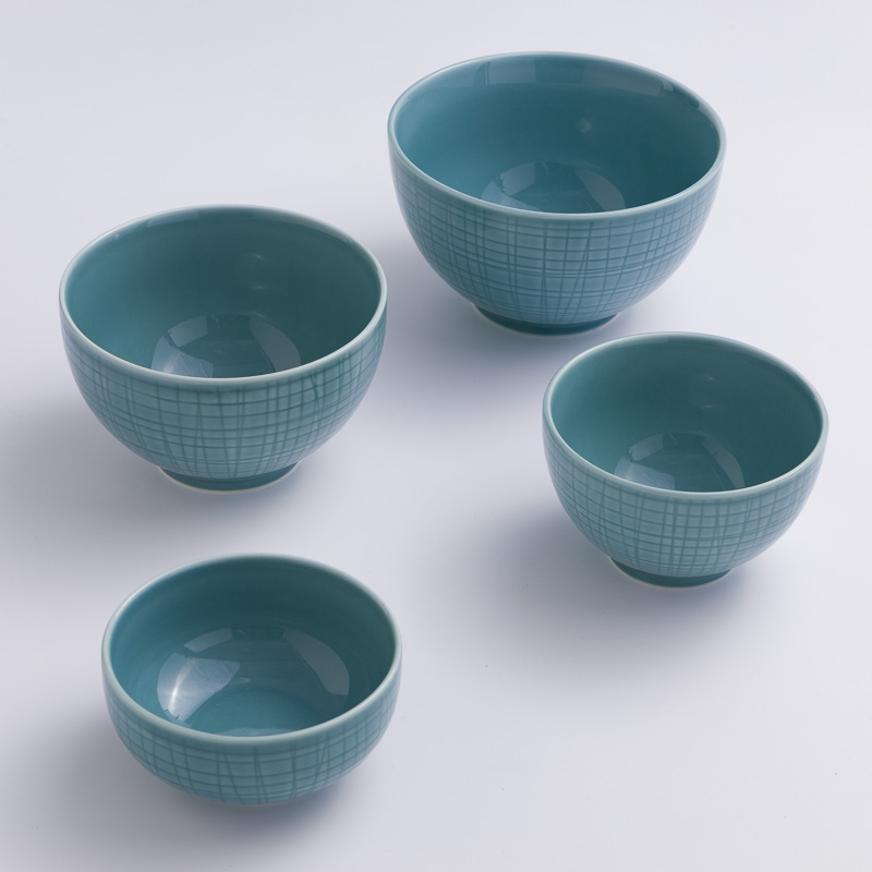 WAGA 湖水綠格 20.5cm 陶瓷正方盤｜單品_3