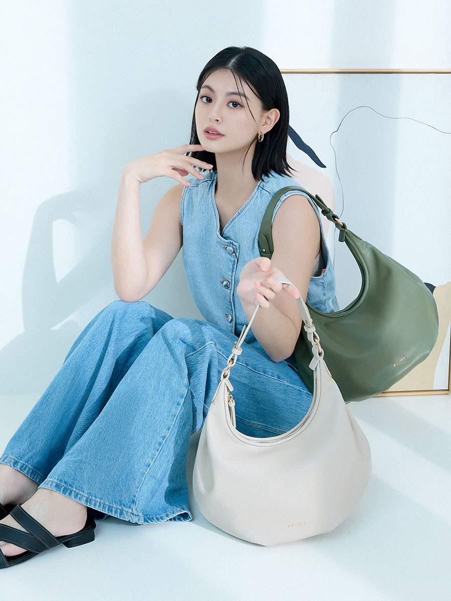 S'AIME 2 way 摩登抓皺立體花包｜ S'AIME東京企劃