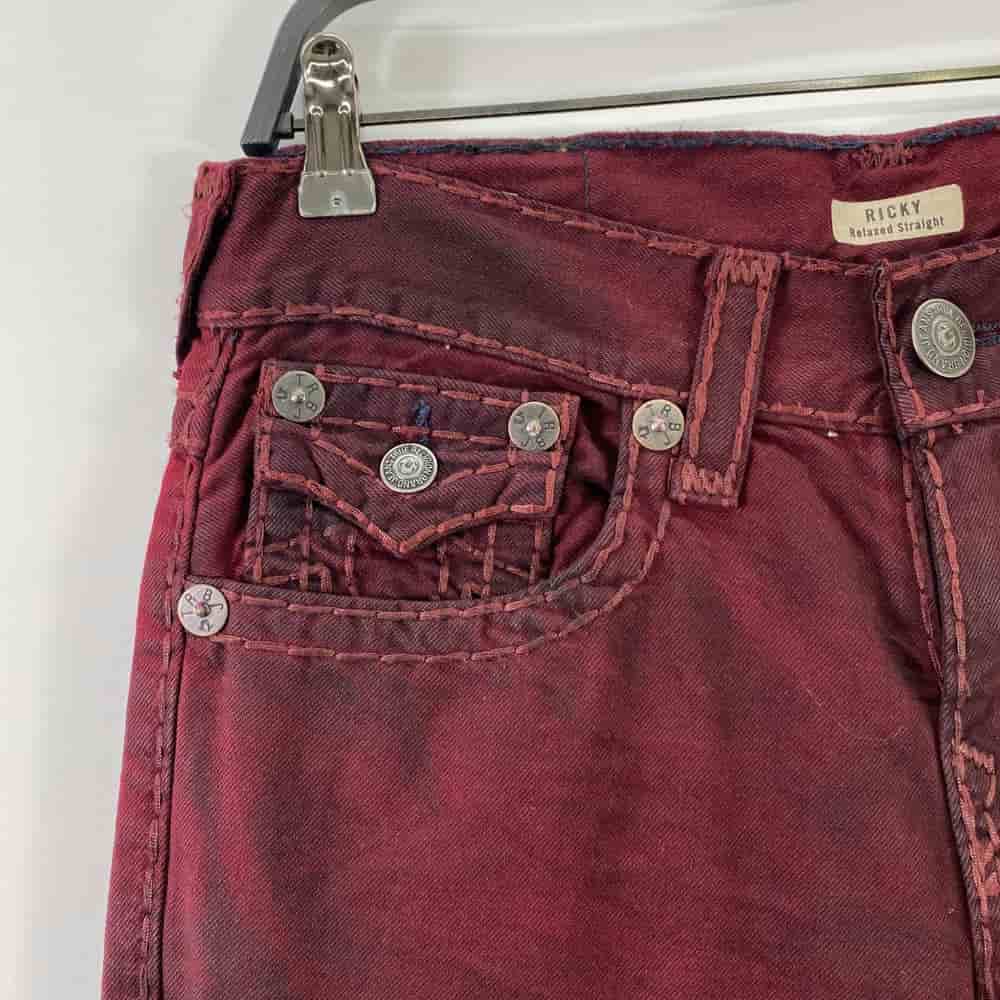 【台中一中店】TRUE RELIGION/直筒褲/30/6mw8z3fm00174_7