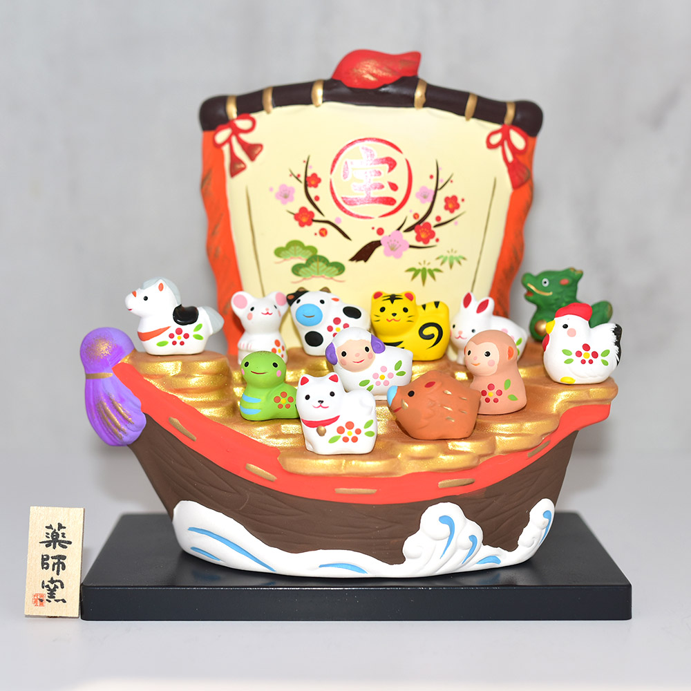 【古鉄 子宝祈願 うさぎ親子 オブジェ 約12㎝ 昭和初期頃】子孫繁栄縁起物置物 うさぎの置物 干支 兎 置物 十二支 卯 ウサギ 開運 金運 風水 グッズ