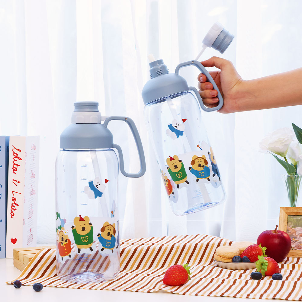 HOUSUXI】DINOTAENG 冬季系列-Tritan大容量水瓶1800ml