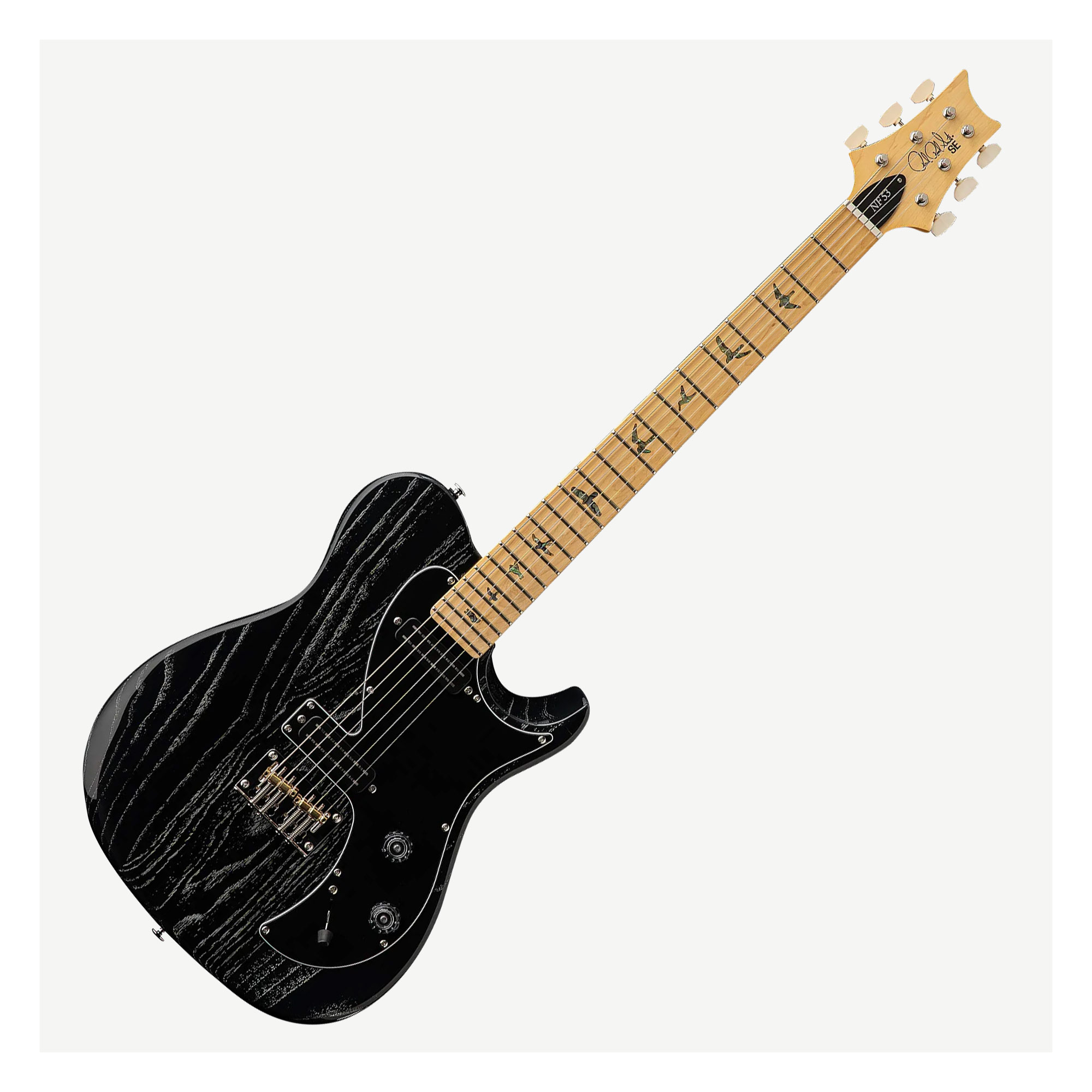 PRS SE NF 53 HH Black Doghair Maple 電吉他雙雙小搖座條紋黑楓木指板