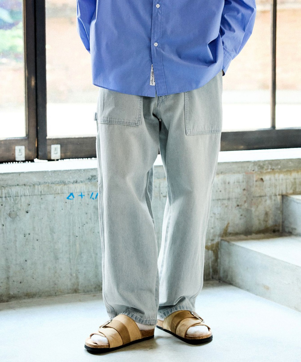 niko and男女JEANS丹寧牛仔刷色寬褲長褲-七色-496148