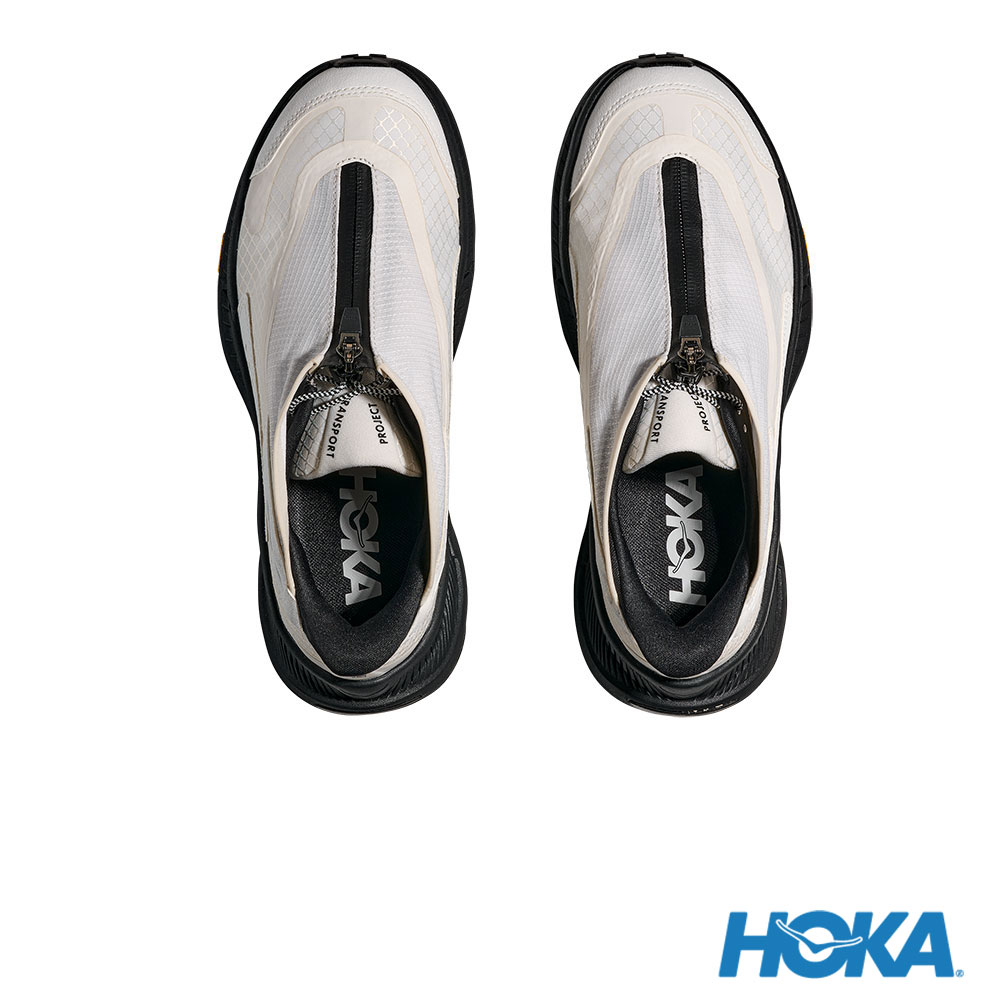 HOKA Project Transport 休閒鞋霜白色/黑