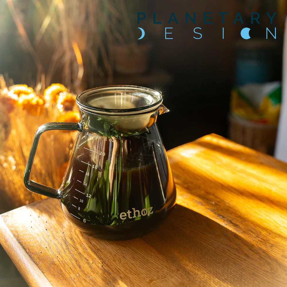 Planetary CARAFE 玻璃咖啡壺600ml｜煙燻黑