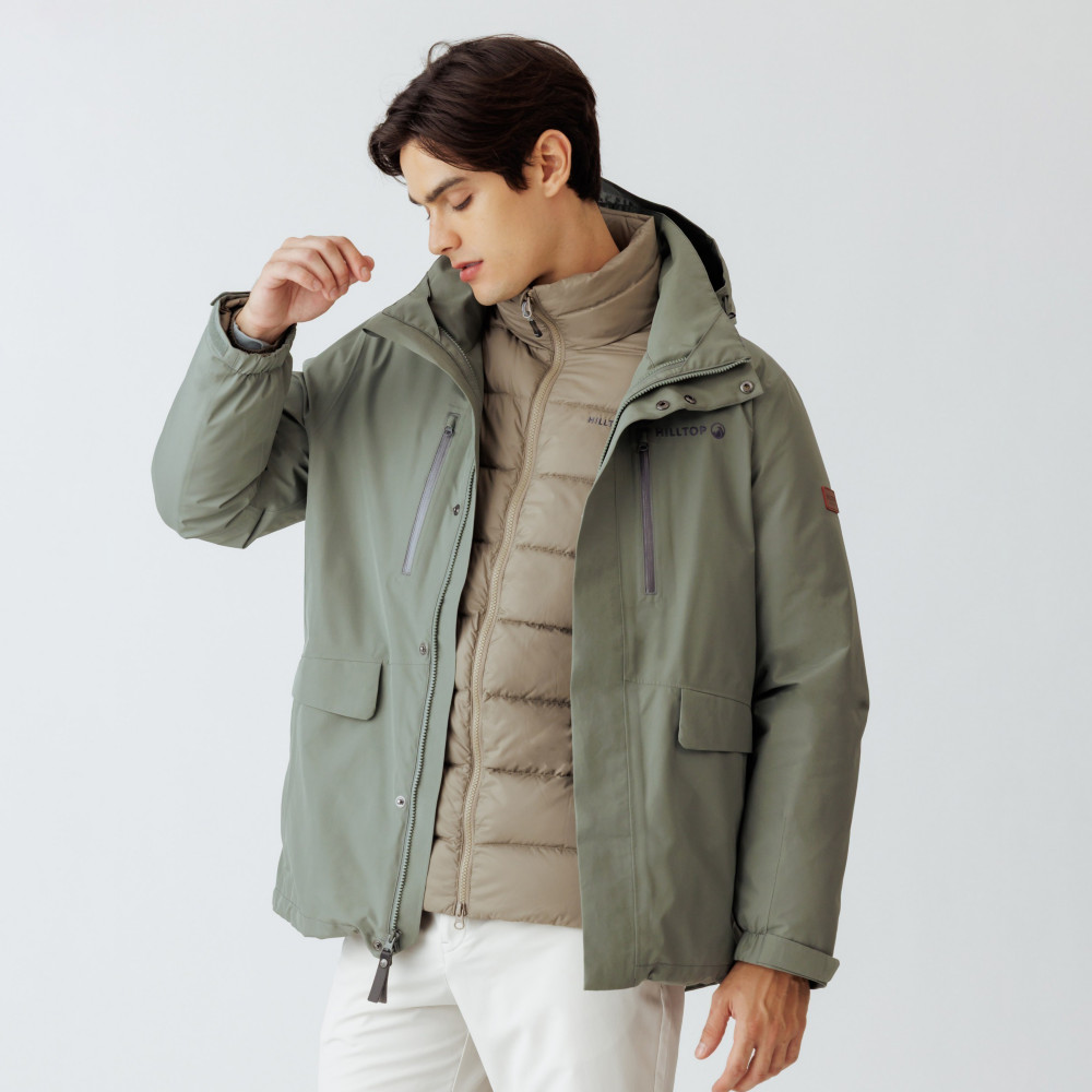 Hilltop山頂鳥】GORE-TEX二合一防水透氣石墨烯蓄熱羽絨(可拆袖