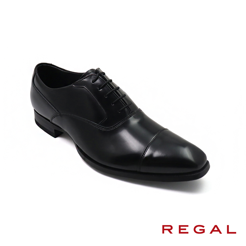 REGAL】日本原廠真皮壓線橫飾牛津鞋黑色(71DL-BL) | 熱銷推薦