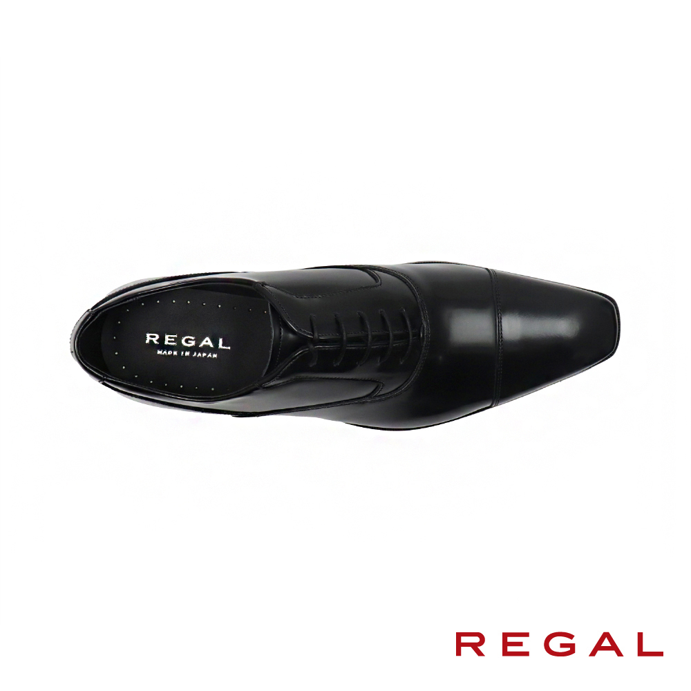 REGAL】日本原廠真皮壓線橫飾牛津鞋黑色(71DL-BL) | 熱銷推薦