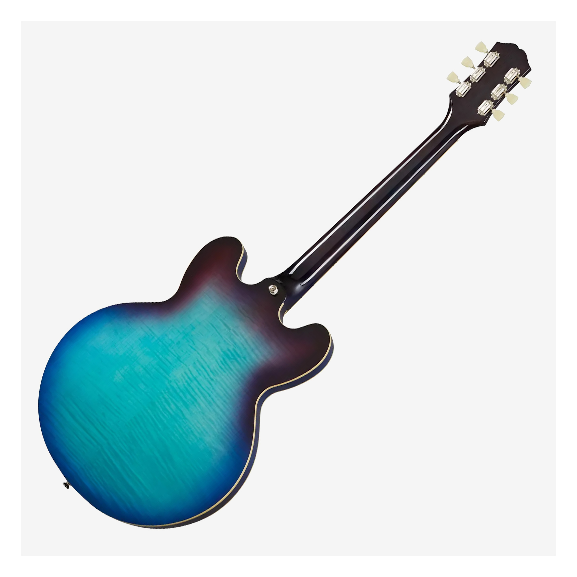 Epiphone ES-335 Blueberry Burst Figured HH 電吉他半空心雙雙無搖座