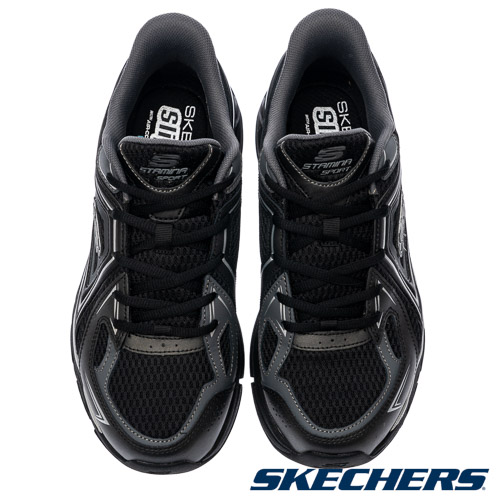 SKECHERS 男運動系列瞬穿舒適科技STAMINA SPORT 寬楦款(233156WBKSL