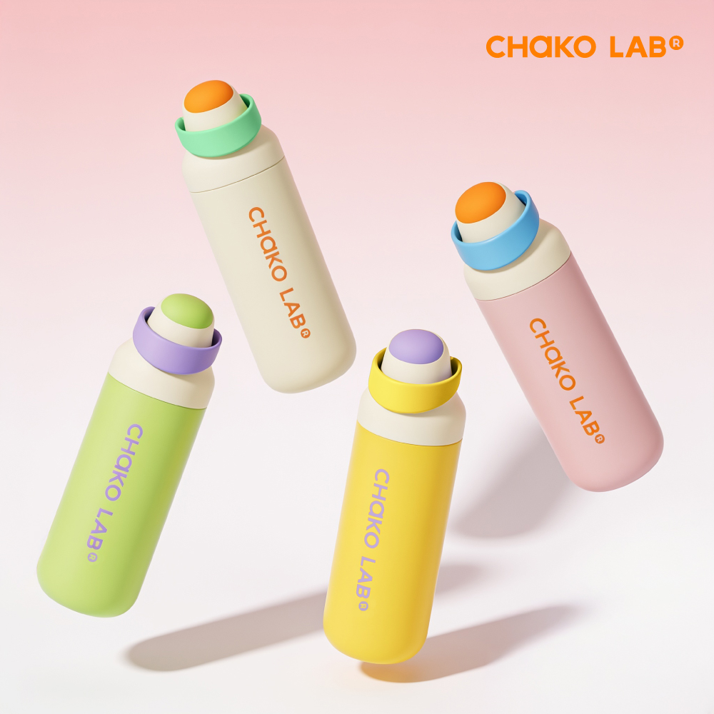 CHAKO LAB】700ml不鏽鋼保溫咔噠杯-哈密瓜HX031A01