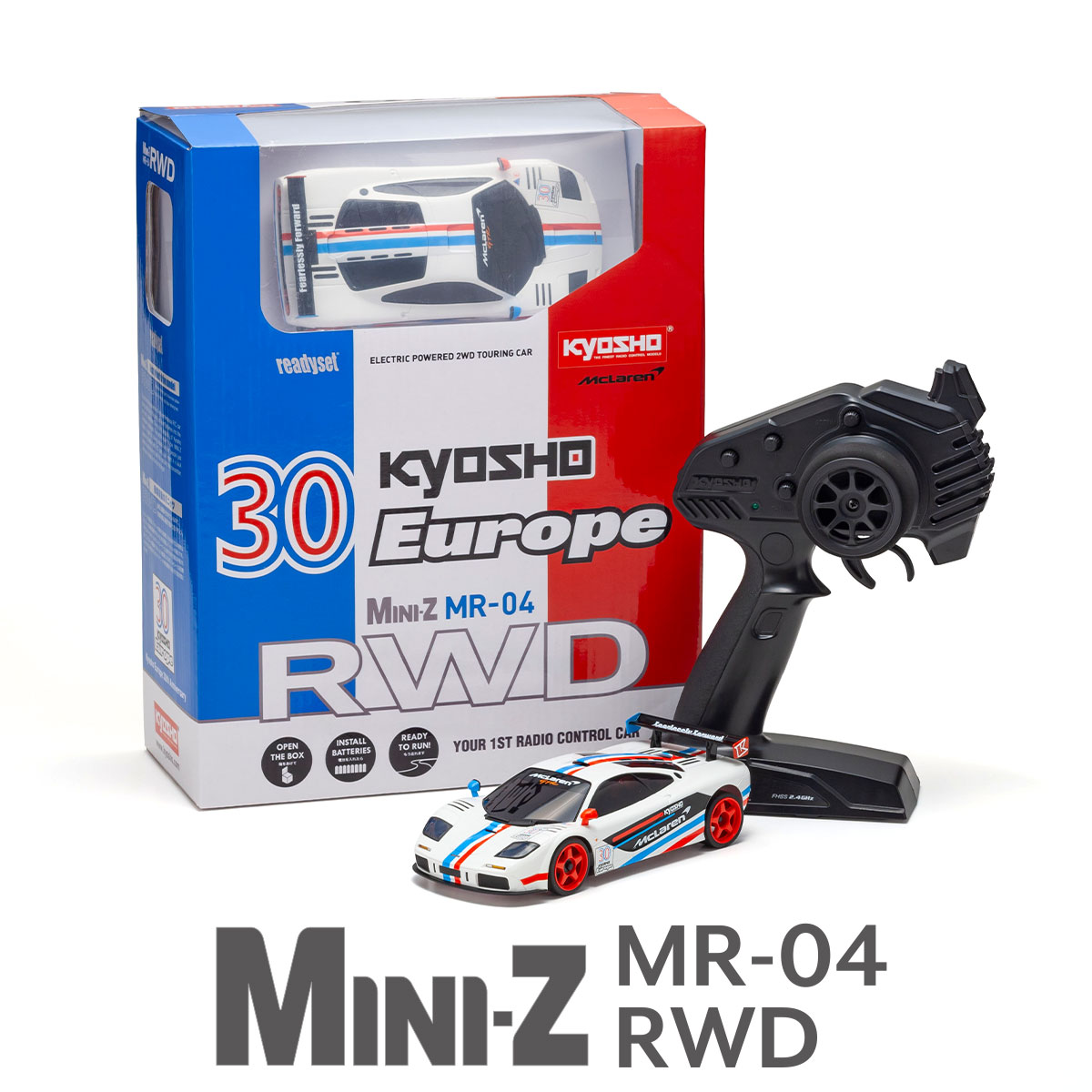 32372KE MINI-Z RWD MR-04 readyset McLaren F1 GTR Kyosho Europe
