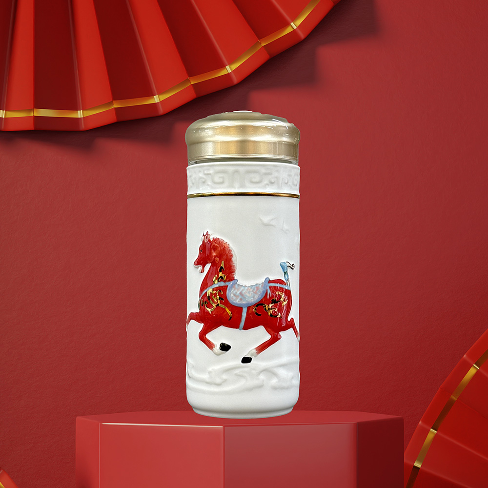 盛世寶馬-漢代汗血寶馬隨身杯330cc-乾唐軒ACERA官方商城/馬年限定杯