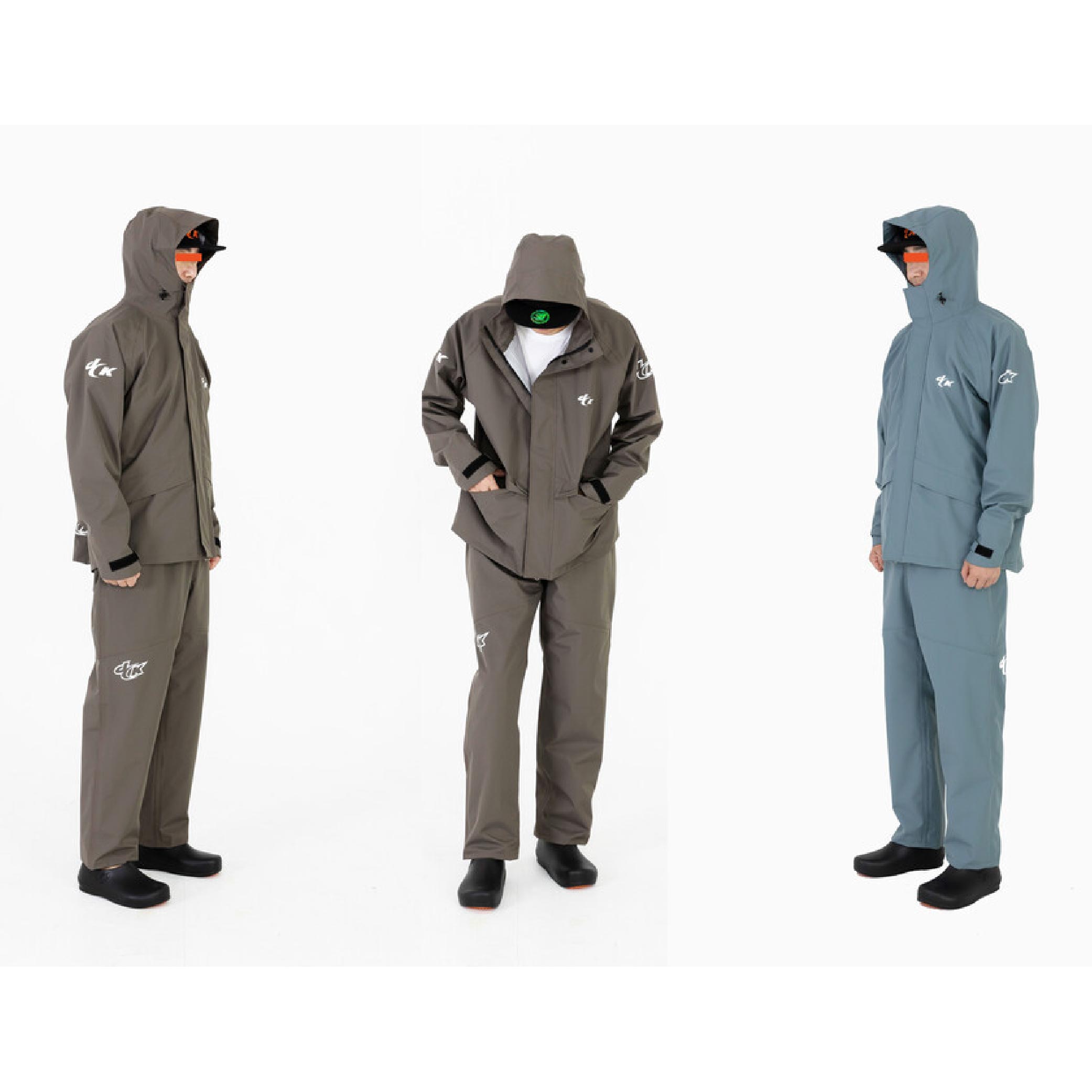 DCK 全防水高階雨衣3層硬殼防水防水套裝釣魚套裝戶外雨衣