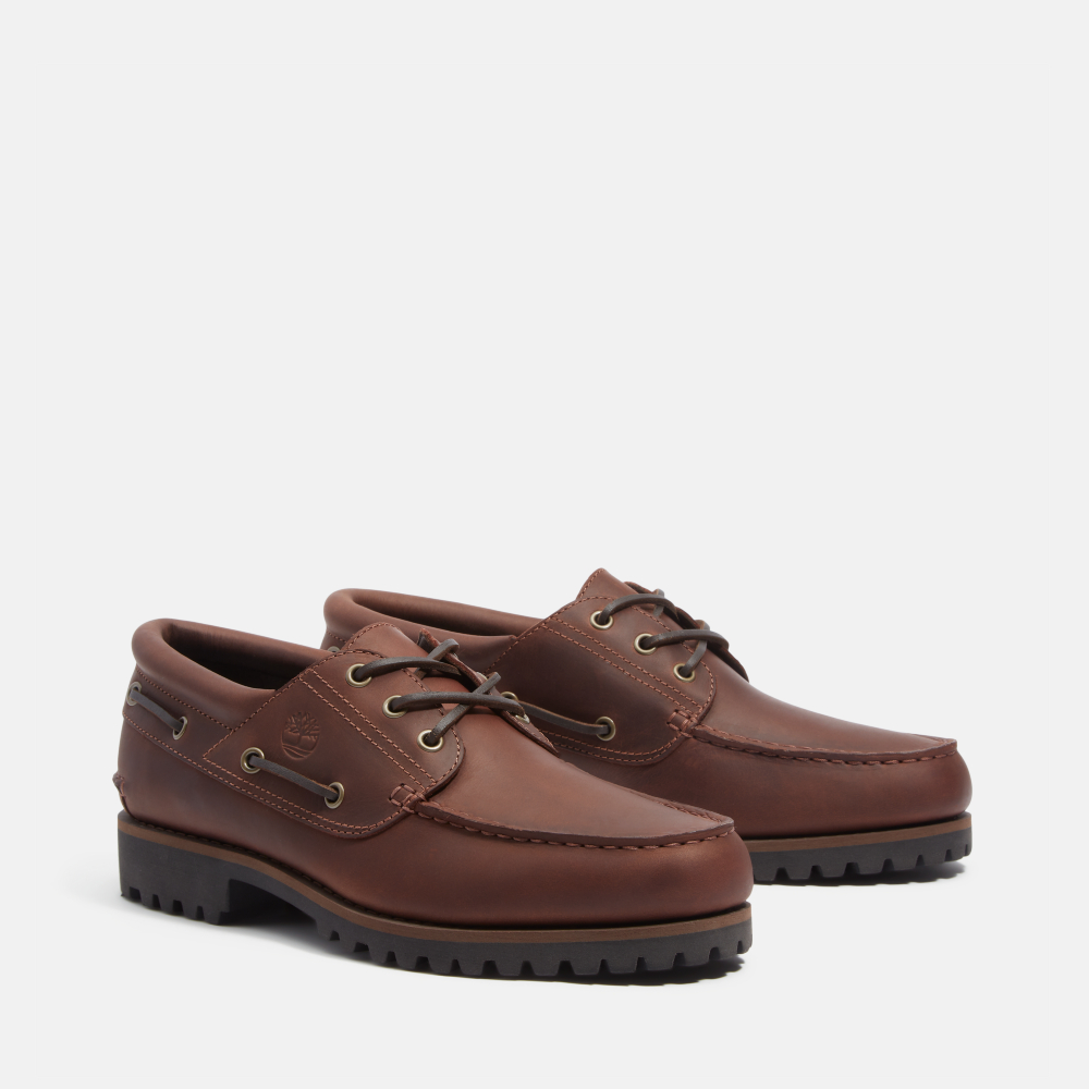 Timberland & thisisneverthat 男款深棕色限定三孔帆船鞋