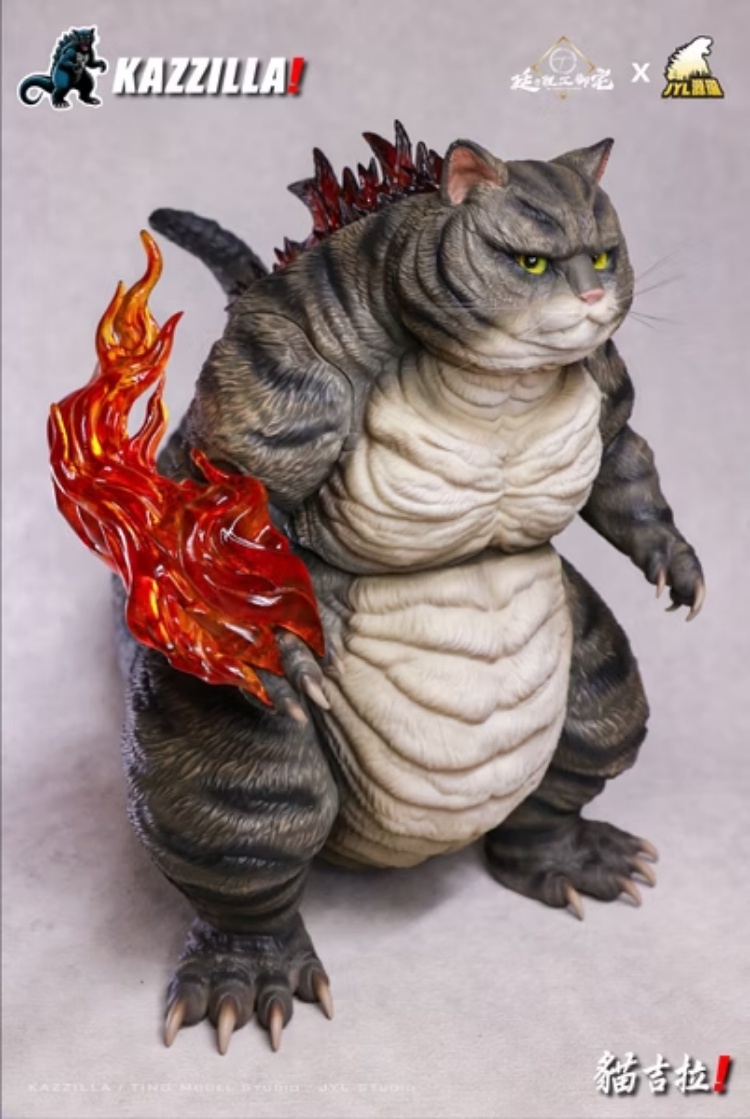 發光版] KAZZILLA 貓吉拉第二彈虎焰之王已塗裝完成品