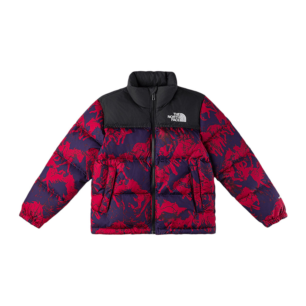NONEWS X 紅臉兒 The North Face北面【新年款】經典1996兒童紅色DWR防潑水羽絨外套｜8CZNDE5