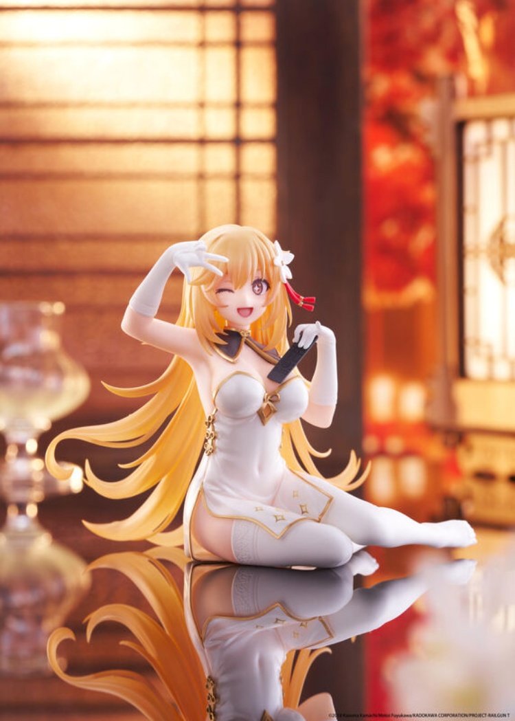 TAITO 景品科學超電磁砲Desktop Cute Figure 食蜂操祈旗袍Ver.
