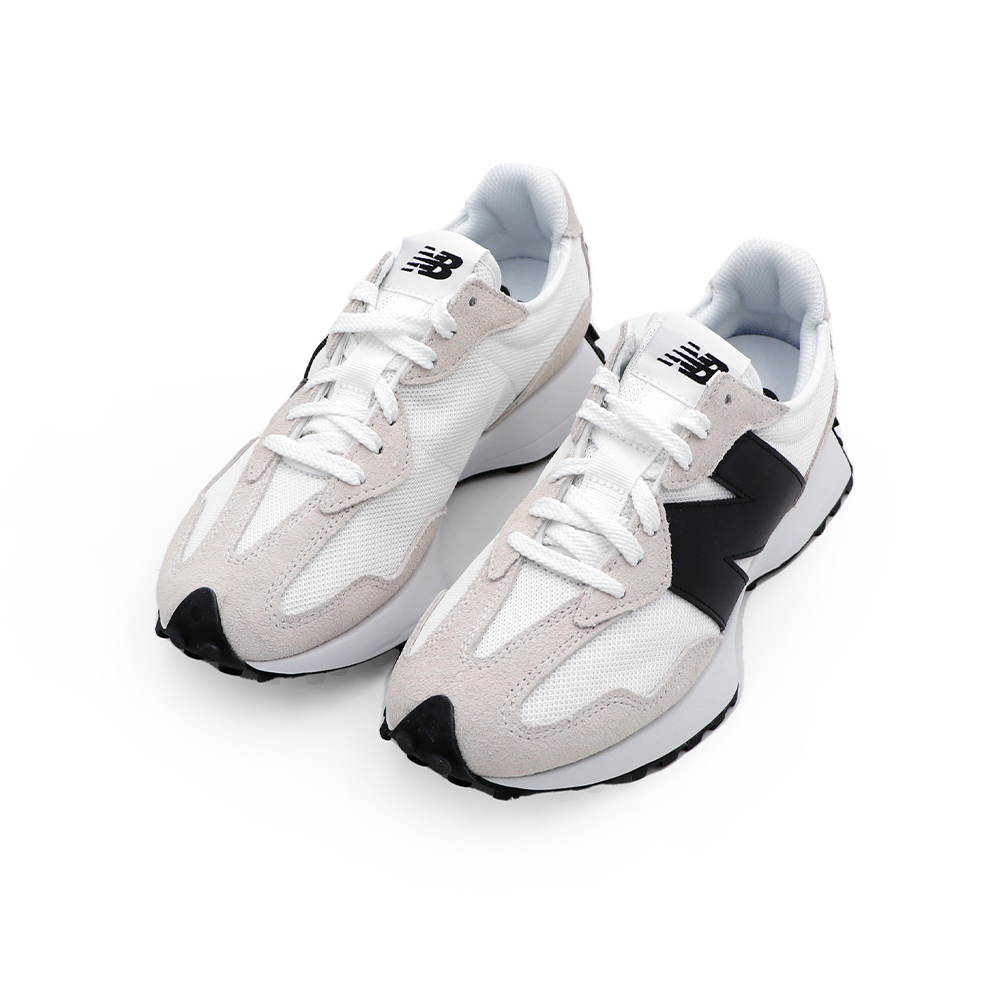【新品未開封品】Eve culture 12T 白 M New Balance 327 黑白麂皮休閒運動鞋男女款B6765【新竹皇家MS327CWB】