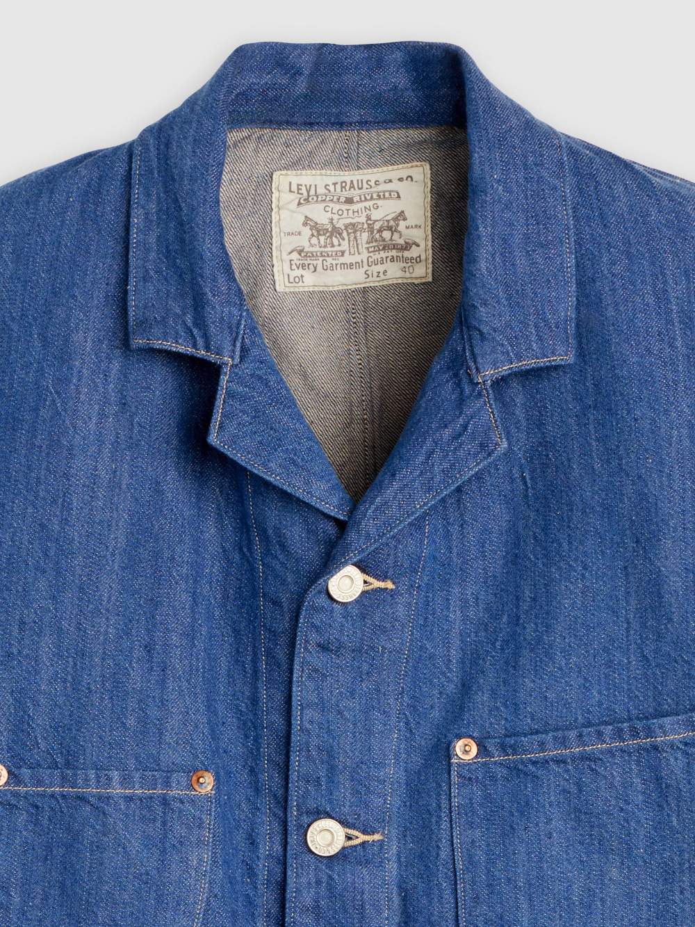 Mサイズ　LEVI'S 19th Century Sack Coat LEVI'S® VINTAGE CLOTHING 19th Sack Coat工裝外套/ Rinse原色/ LVC