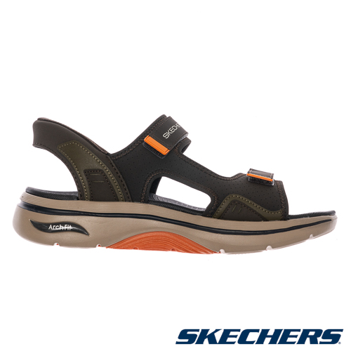 SKECHERS 男健走系列涼拖鞋瞬穿舒適科技GO WALK ARCH FIT 2.0 SANDAL