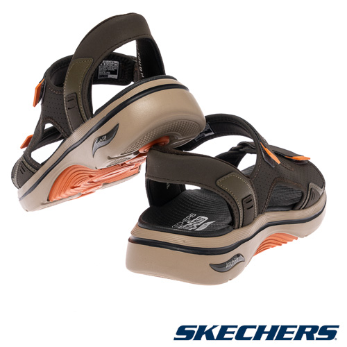SKECHERS 男健走系列涼拖鞋瞬穿舒適科技GO WALK ARCH FIT 2.0 SANDAL