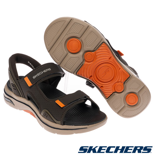 SKECHERS 男健走系列涼拖鞋瞬穿舒適科技GO WALK ARCH FIT 2.0 SANDAL
