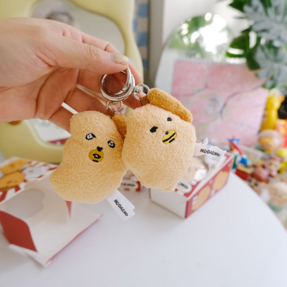·選物研究室·🇰🇷누댕이蘸醬狗♡｜炸雞塊吊飾2入組Nudaeng