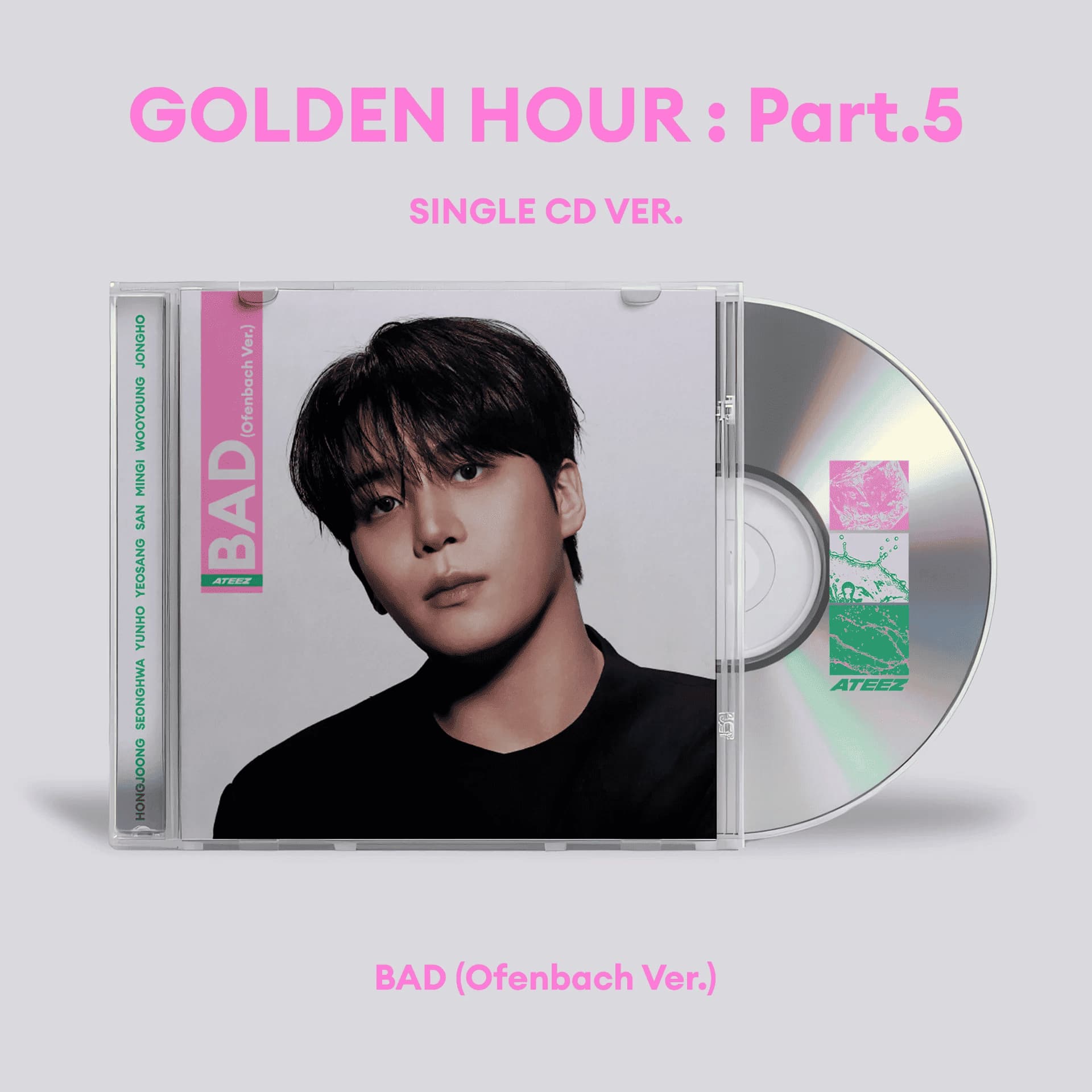 ATEEZ ウヨン サノク part5 BAD ATEEZ - BAD [GOLDEN HOUR : PART.5] (SINGLE CD) US IMPORT | Popular