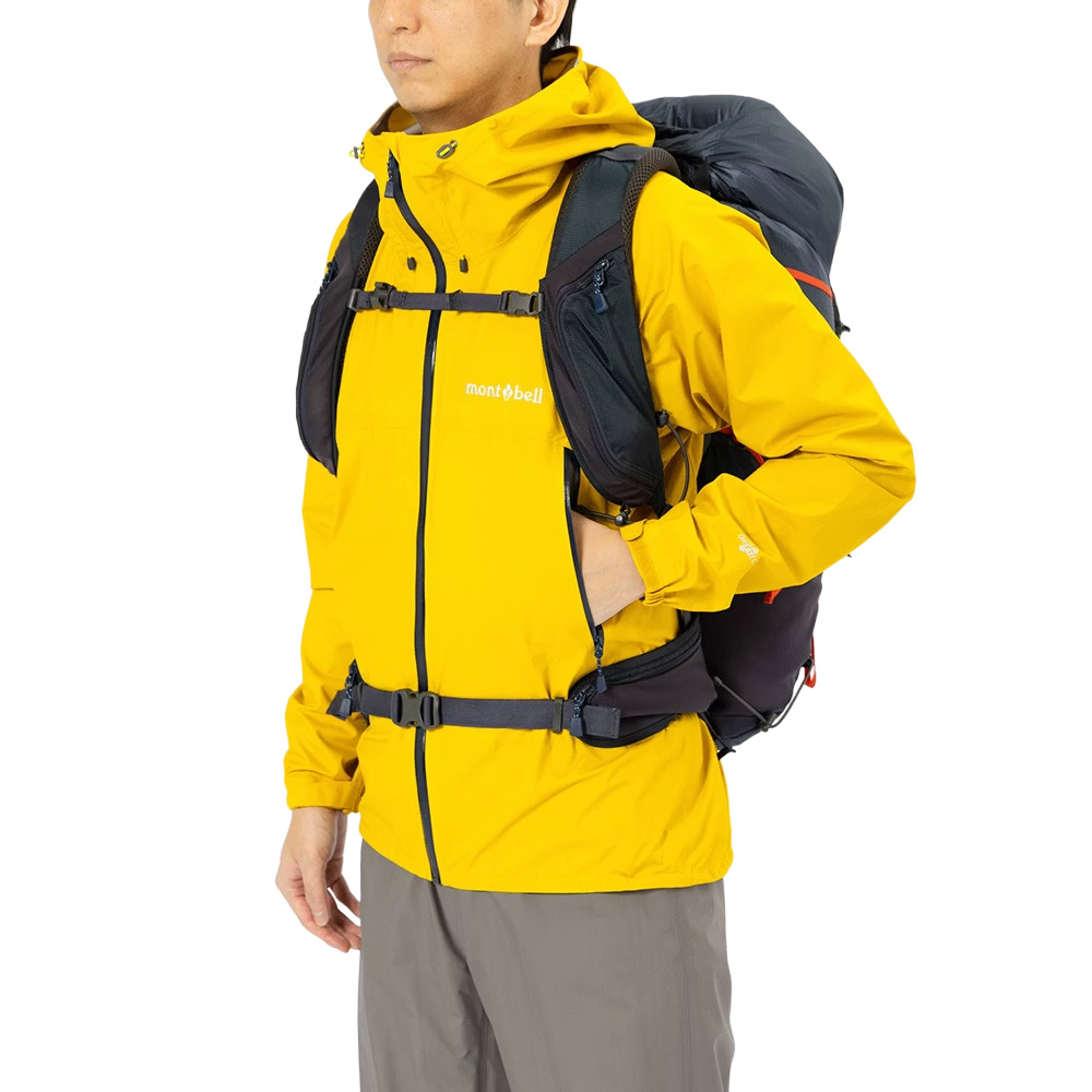 新品未使用 STORM MONSOON 15P Mont-bell】STORM CRUISER JACKET MS 男款雨衣黑色1128733
