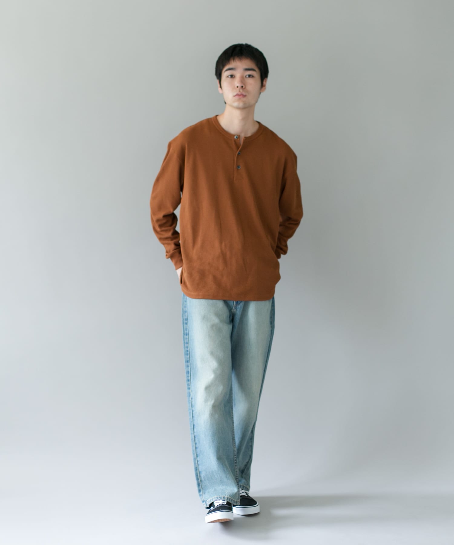 DRYMIX華夫格抽繩長袖T恤DOORS DR26330-1010444(013) | 熱銷推薦