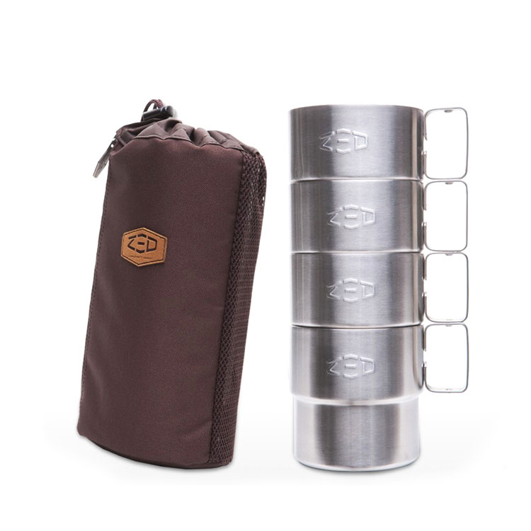ZED 雙層不鏽鋼杯組ZCABA0204 / 城市綠洲(304不銹鋼、杯子、露營