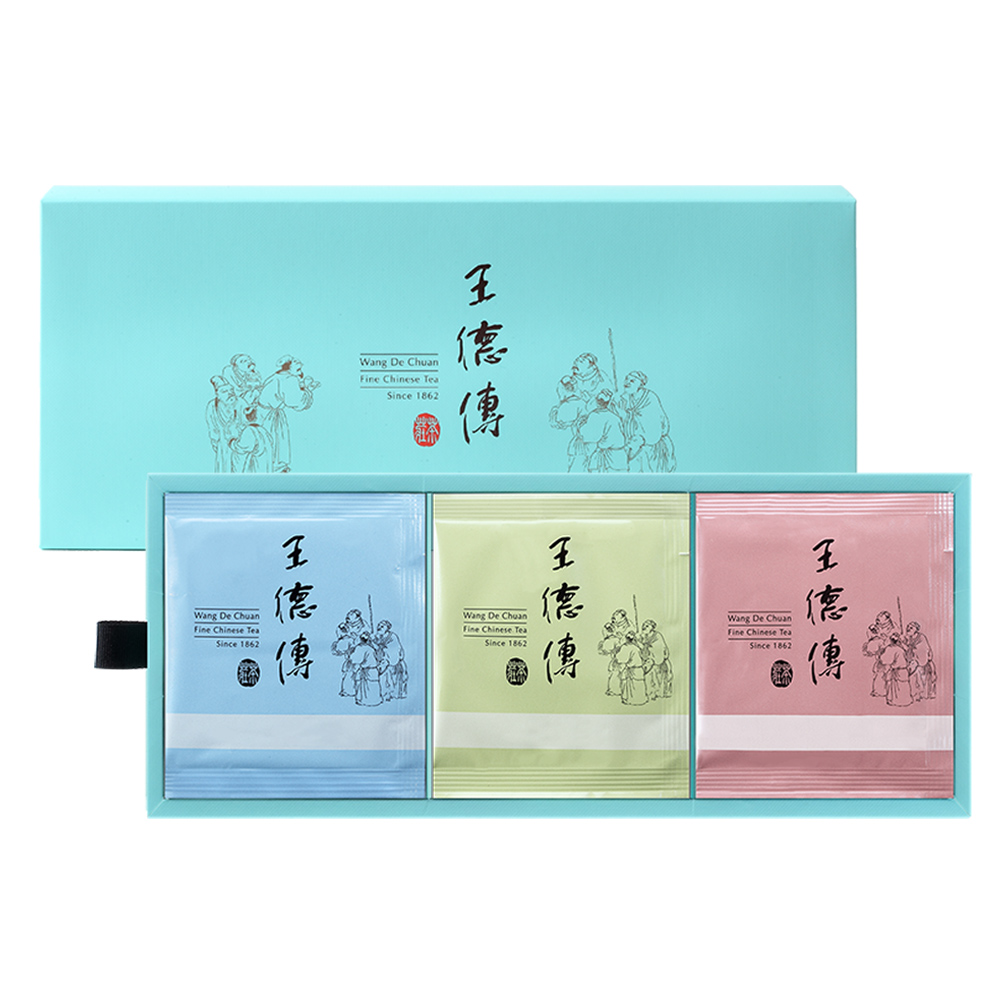 三角立體茶包禮盒 | 臺灣經典名茶組15入-王德傳_1