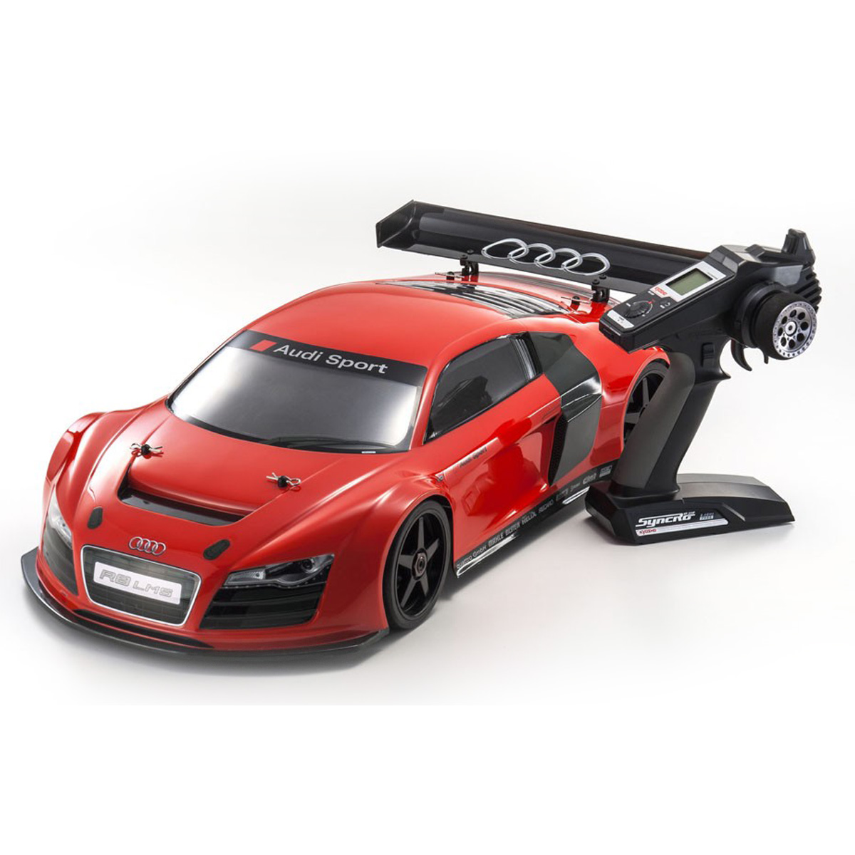 33006 1/8 EP 4WD INFERNO GT2 RACE SPEC Audi R8 LMS Red Readyset w/KT-331P_0