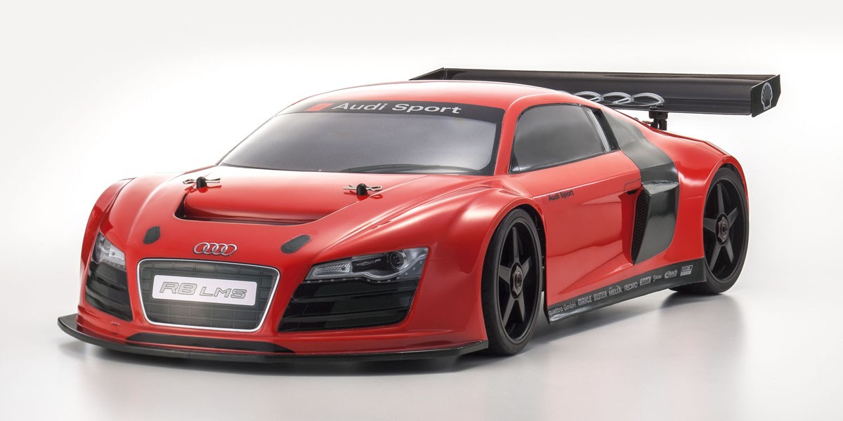 33006 1/8 EP 4WD INFERNO GT2 RACE SPEC Audi R8 LMS Red Readyset w/KT-331P_1