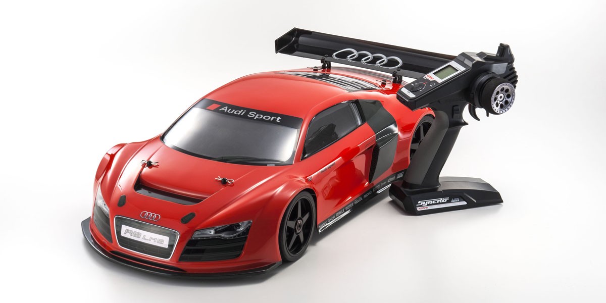 33006 1/8 EP 4WD INFERNO GT2 RACE SPEC Audi R8 LMS Red Readyset w/KT-331P_5
