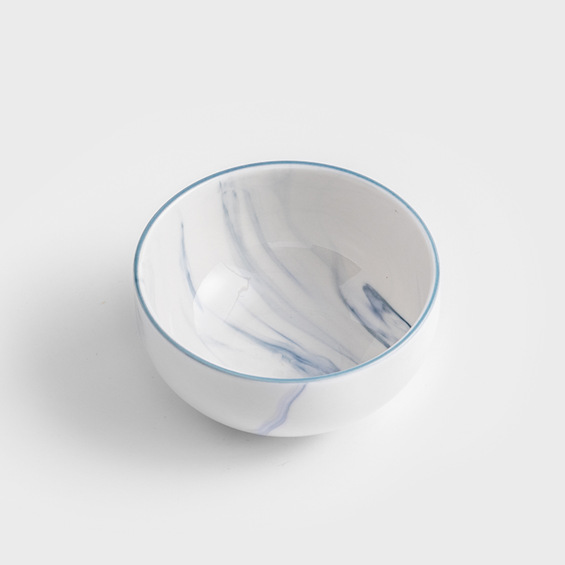 歐式 時尚大理石雲紋 11cm 釉下彩西式陶瓷碗｜單品_0