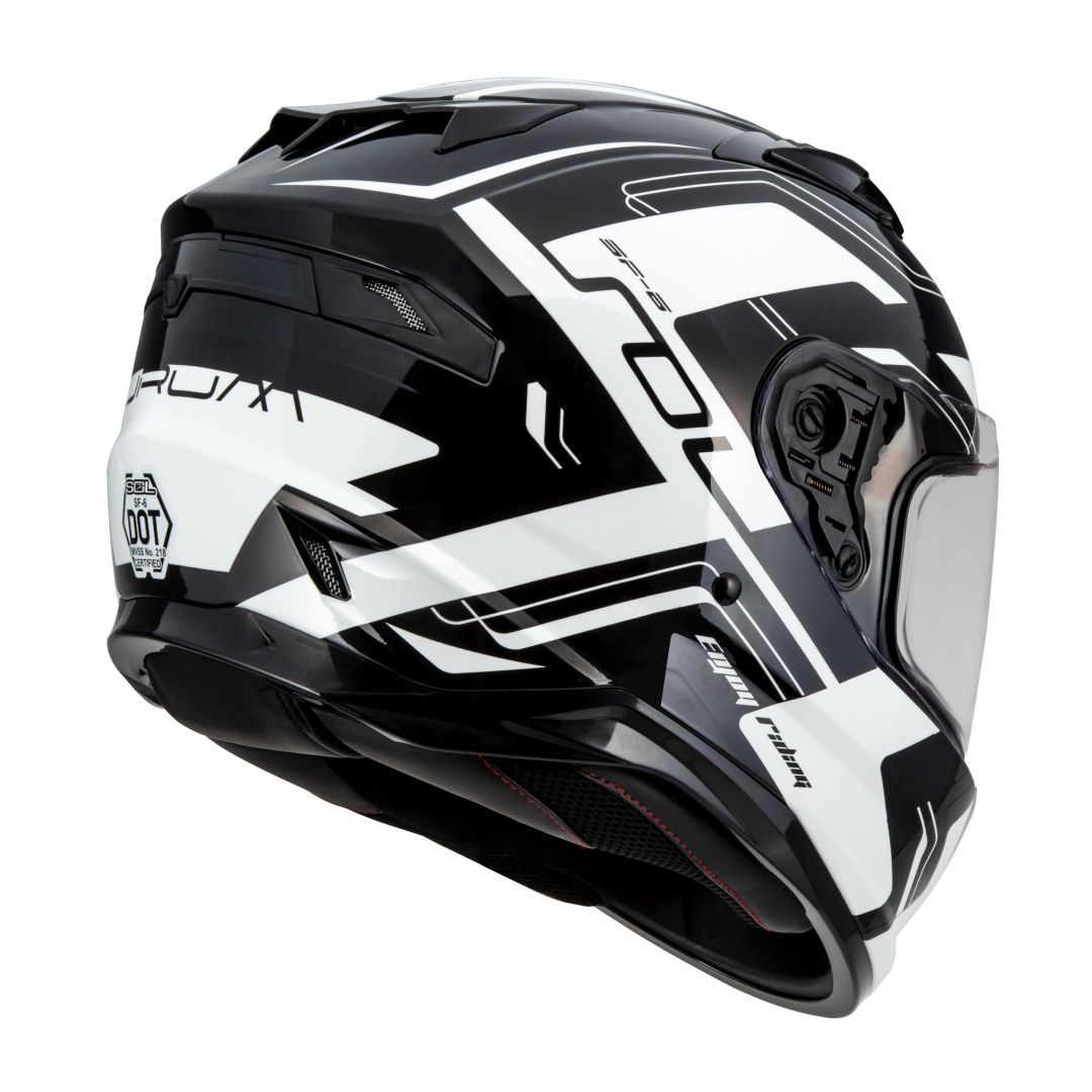 國產首選全罩】SOL SF6 超新星黑白全罩安全帽