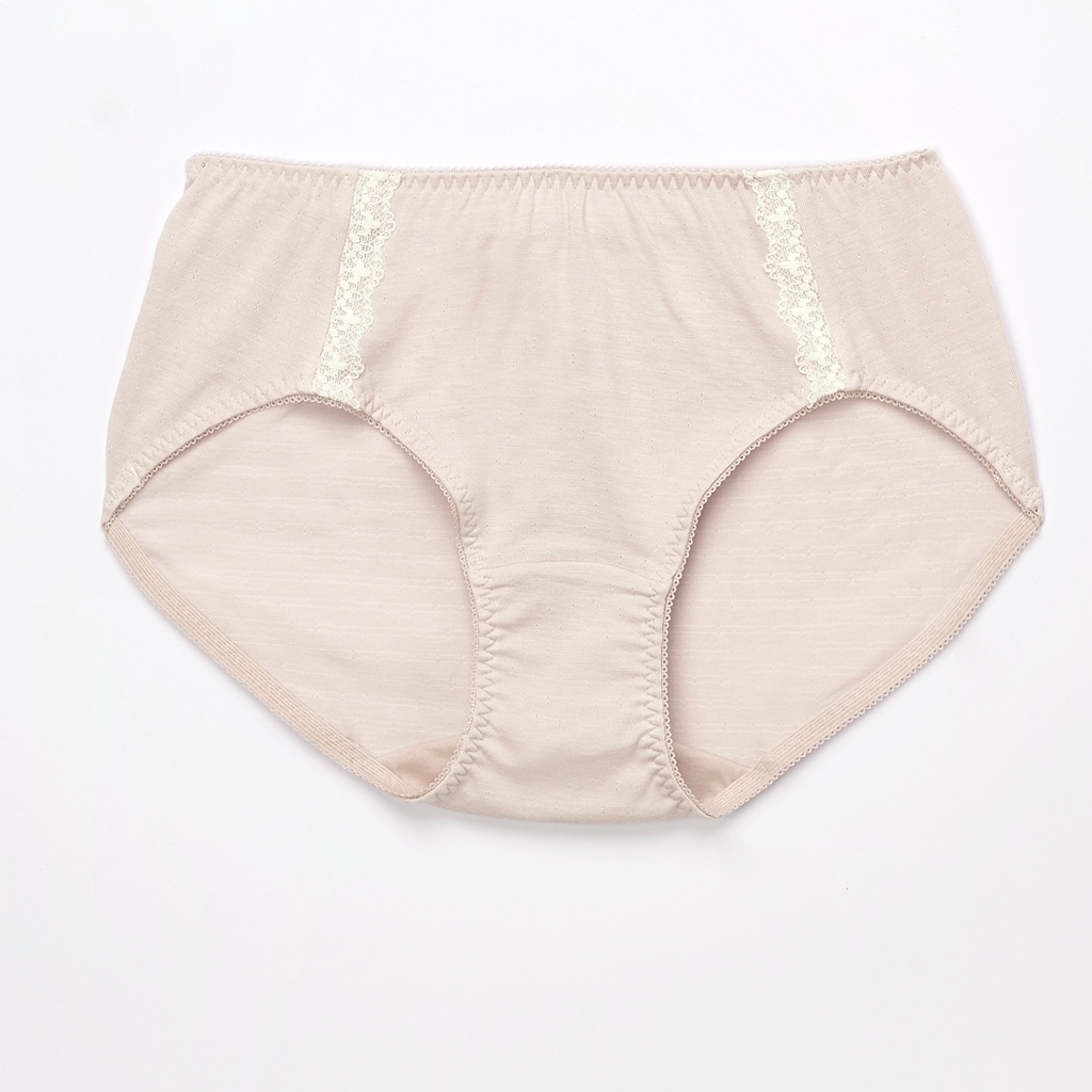 wsgpt　LL1個中空三角6個 華歌爾-環保M-LL 中腰三角內褲(棕)新型態天然素材-透氣吸濕-親膚柔暖