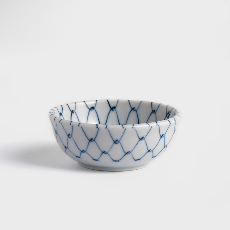 日式 清水網絡 8.5cm 陶瓷小碟｜藍染｜單品_1