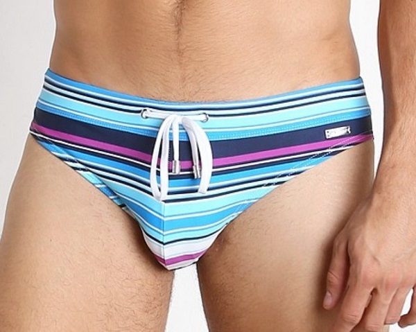 零碼泳褲SALE🏄Retro Multi Stripe-三角泳褲_0