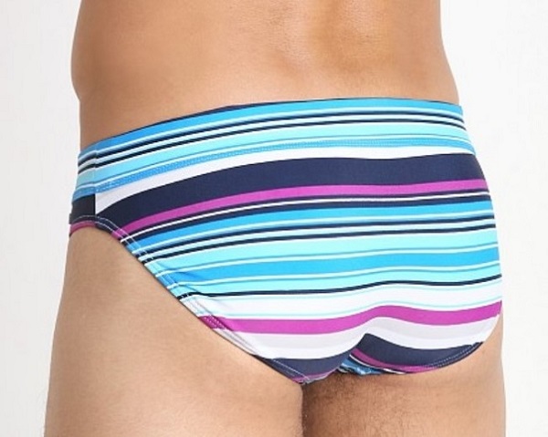 零碼泳褲SALE🏄Retro Multi Stripe-三角泳褲_2