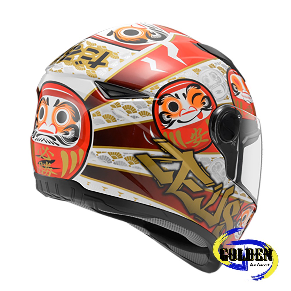 ZEUS 811 AL35 達摩白紅全罩安全帽CP值爆高熱銷款| 熱銷推薦| GD佳德