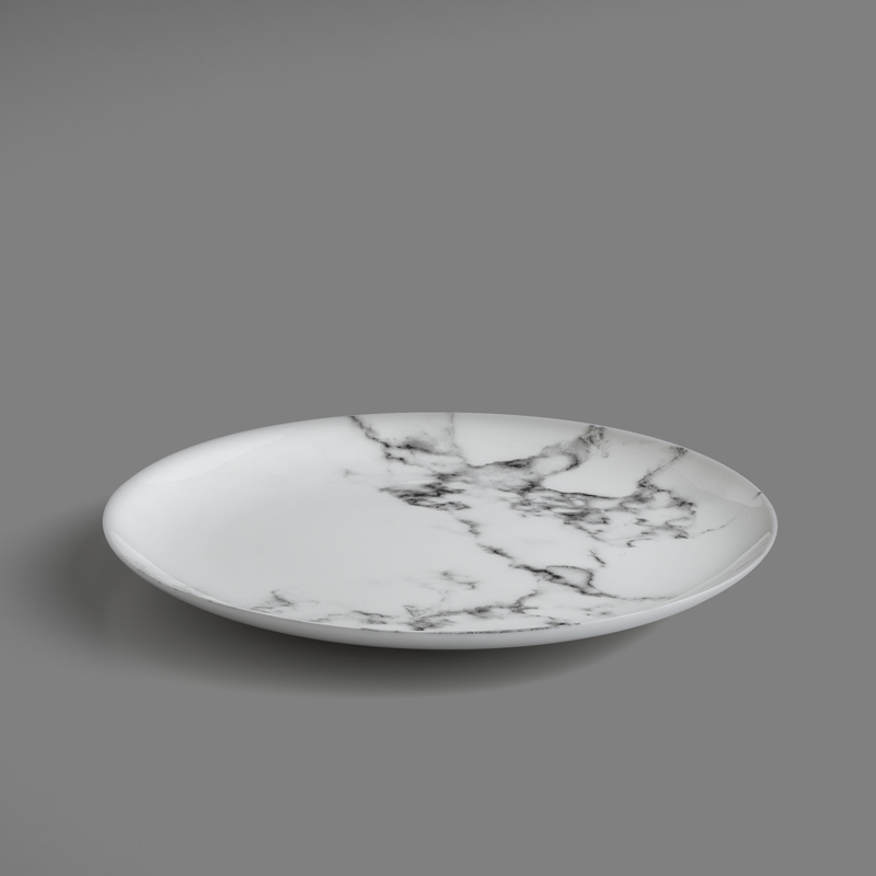 地語 白玉墨萃 25.5cm 骨瓷圓盤│單品_2