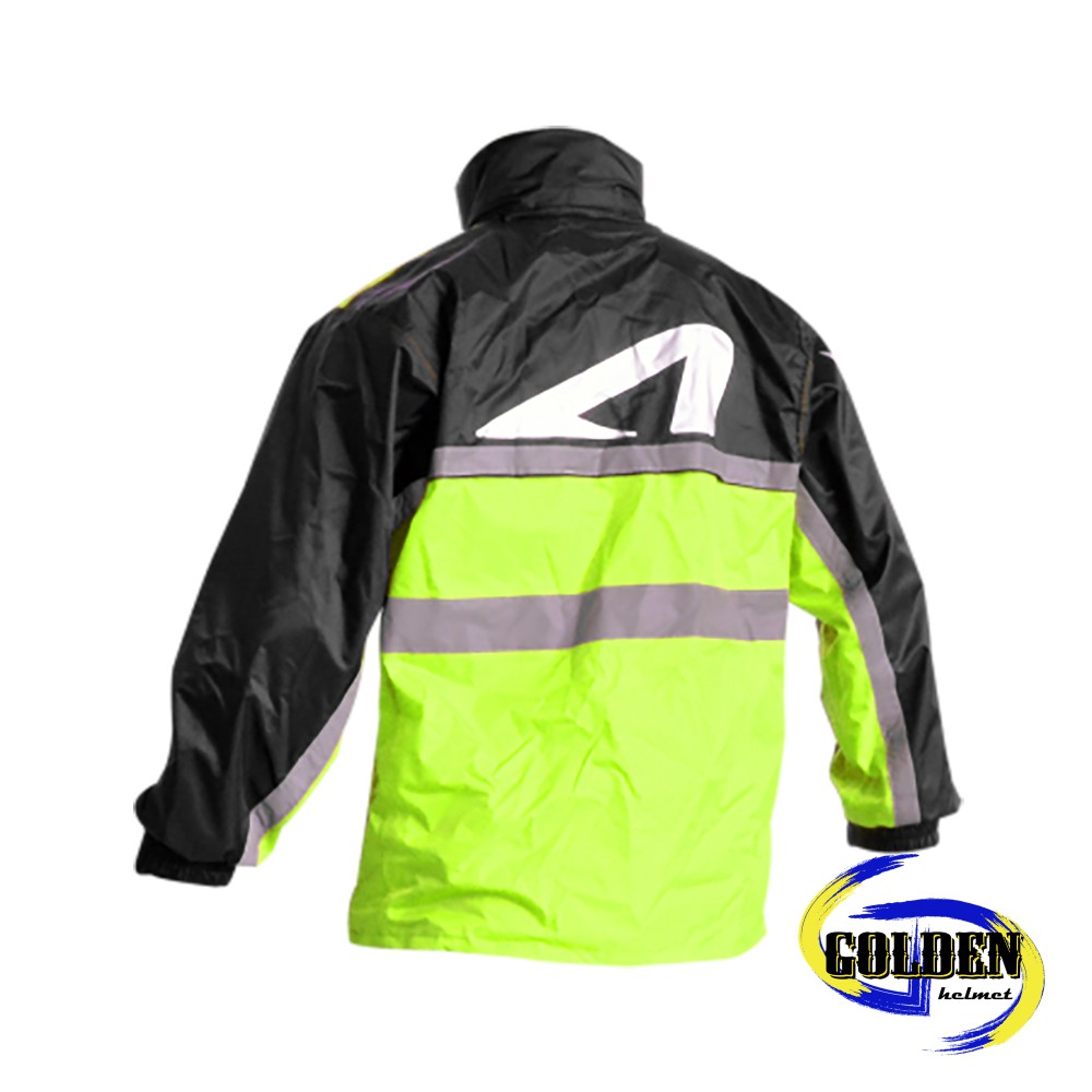 訂購商品】Astone RA 502 黑螢光黃兩件式運動型雨衣【沒有鞋套/需鞋套