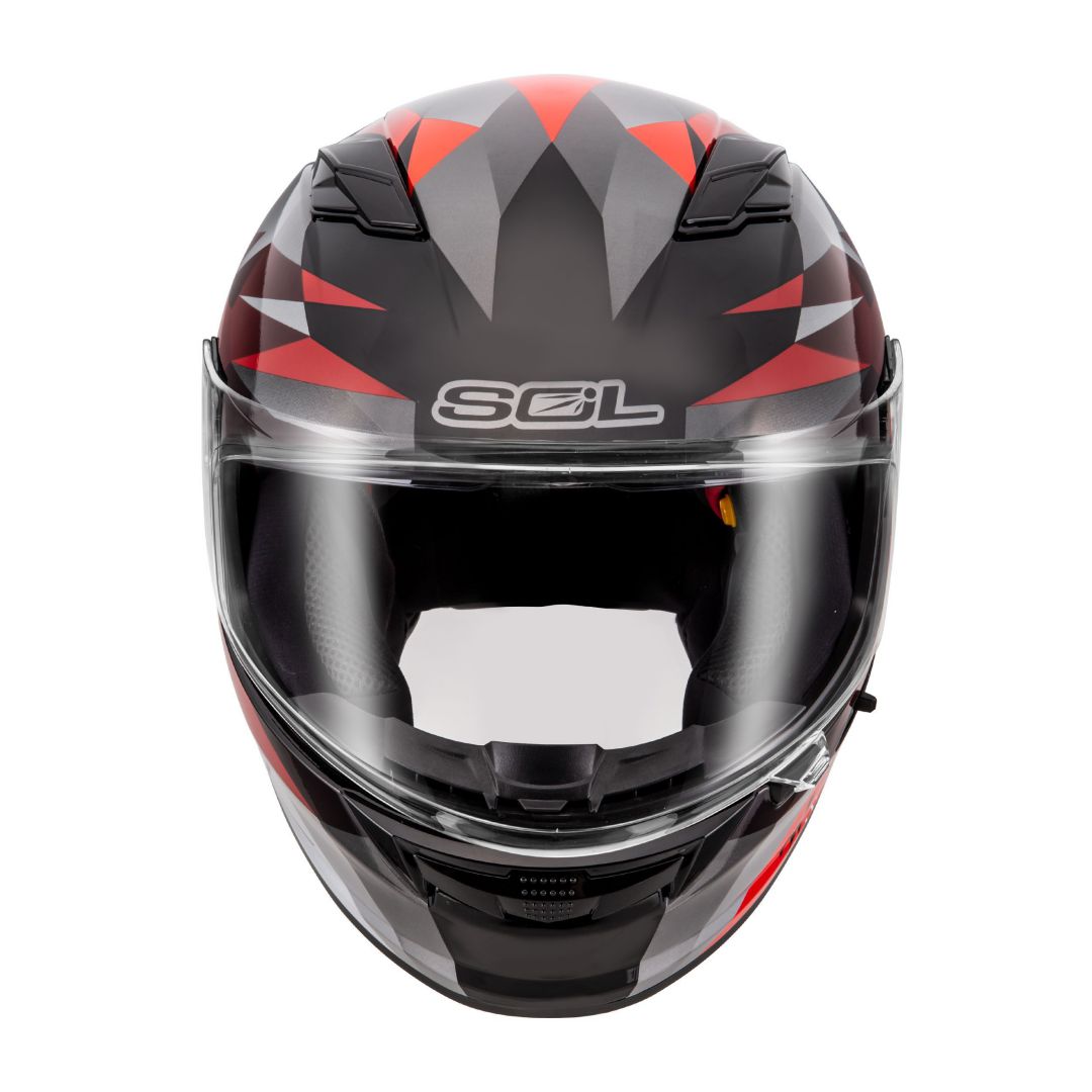 國產首選全罩】SOL SF6 獨角獸黑紅全罩安全帽